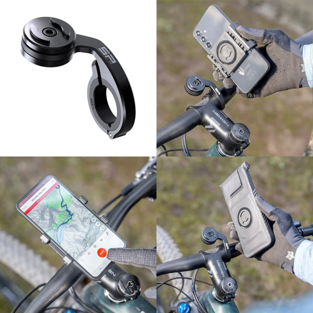 SP CONNECT Mountain Bike Bundle |SPC+| per Samsung S23 Ultra | Supporto impermeabile per mountain bike | Supporto per cellulare da bicicletta per tutti gli smartphone SP CONNECT Mountain Bike Bundle |SPC+| per Samsung S23 Ultra | Supporto impermeabile per mountain bike | Supporto per cellulare da bicicletta per tutti gli smartphone